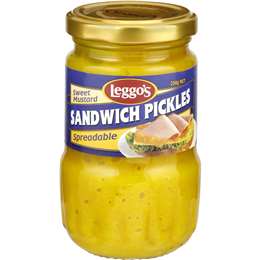 Leggo's Spreadable Sweet Mustard Sandwich Pickles  250g