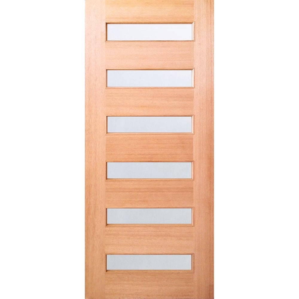 Woodcraft 2040 x 820 x 40mm Entrance Door St Clair Frosted Glass SD017