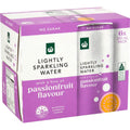 Woolworths Lightly Sparkling Water Cans Passionfruit 250mL