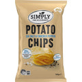 Simply Sea Salt & Cracked Pepper 25% Less Fat Potato Chips 120g