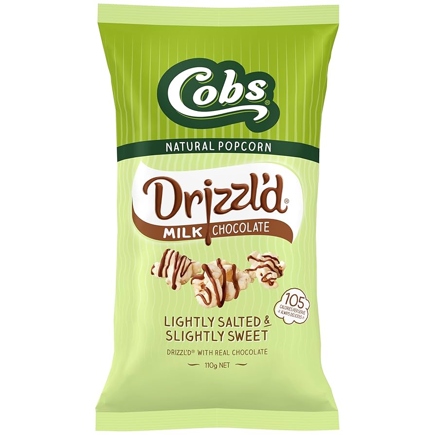 Cobs Drizzld Popcorn Sweet Milk Chocolate  110g