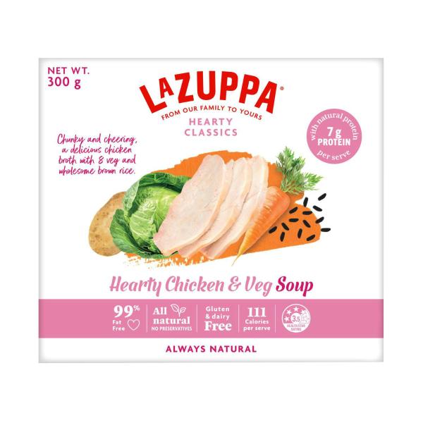 La Zuppa Microwaveable Soup Bowl Hearty Chicken & Vegetable  300g