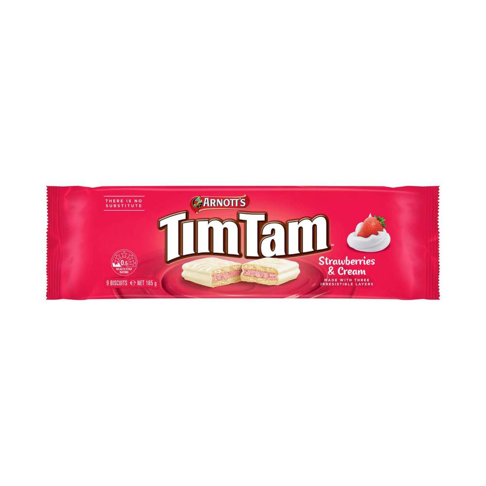Arnotts Tim Tam Biscuits Strawberries & Cream 165g
