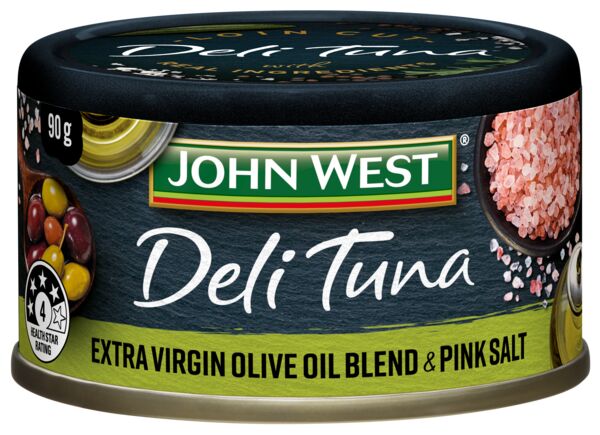John West Tuna Yellowfin Extra Virgin Olive Oil Blend & Pink Salt 90g