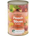 Woolworths Fruit Peach Slices in Juice 410g