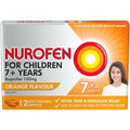 Nurofen Children 7+ Years Ibuprofen 100mg Orange 12pk