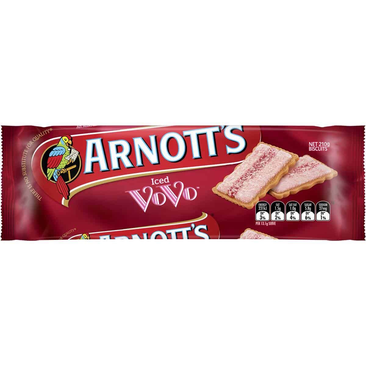 Arnott's Biscuits Iced VoVo 210g