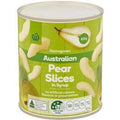 Woolworths Fruit Pear Slices in Syrup 820g
