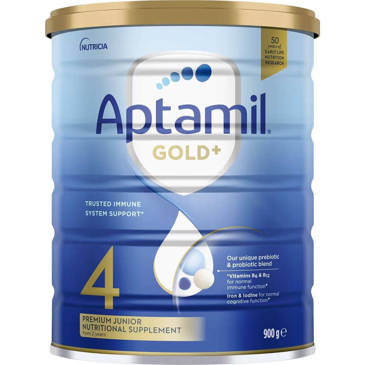 Aptamil Gold+ 4 Junior Milk Formula 2+ Years 900g