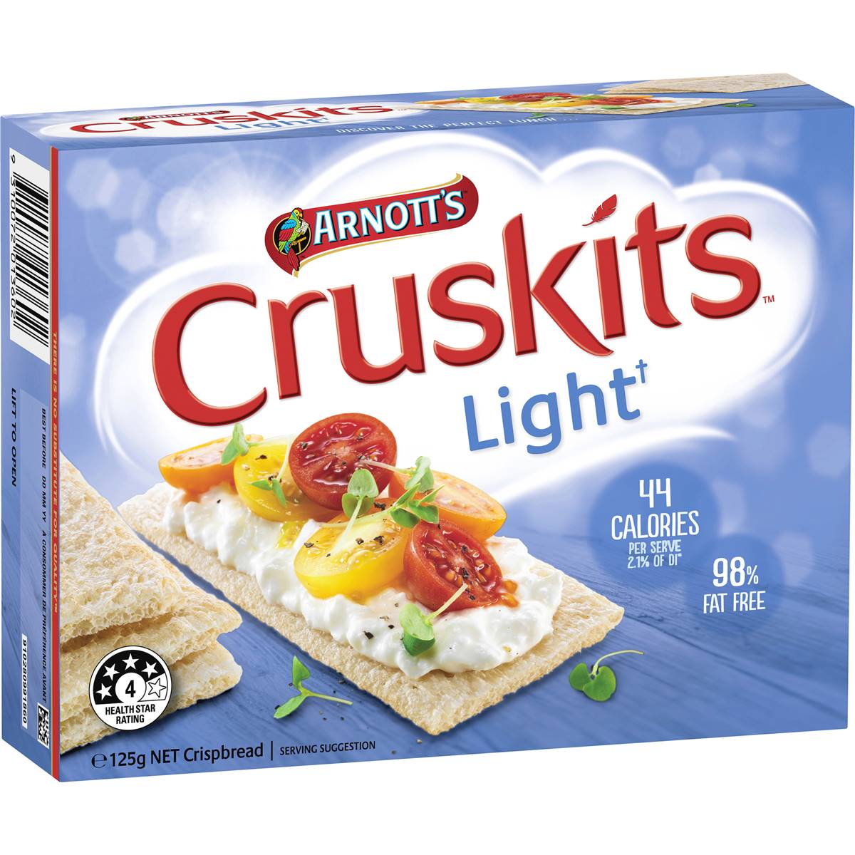 Arnott's Cruskits Light 125g