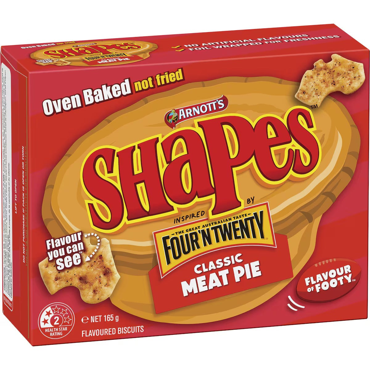 Arnotts Shapes Snacks Fully Loaded Hot Chips  130g