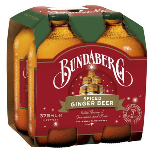 Bundaberg (4pk) Ginger Beer Spiced 375ml
