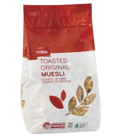 Coles Toasted Original Style Muesli | 750g