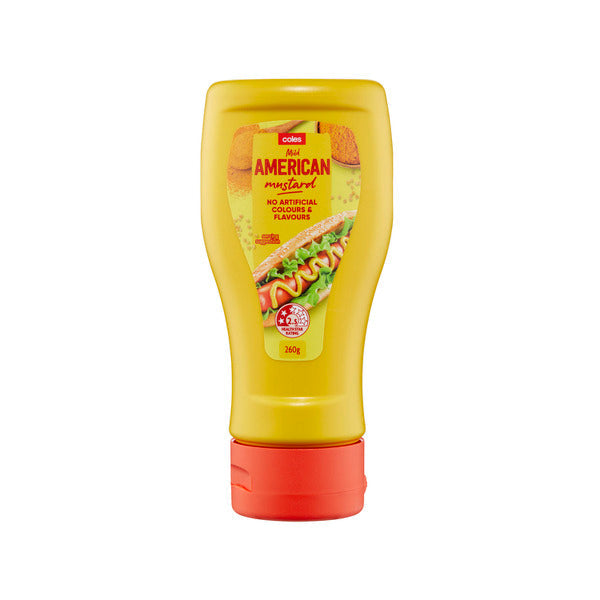 Coles Mustard Mild American 260g