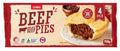 Frozen Coles Pies Beef (4pk) 700g