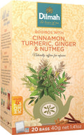 Dilmah Tea Cinnamon, Tumeric, Ginger & Nutmeg (20pk) 40g