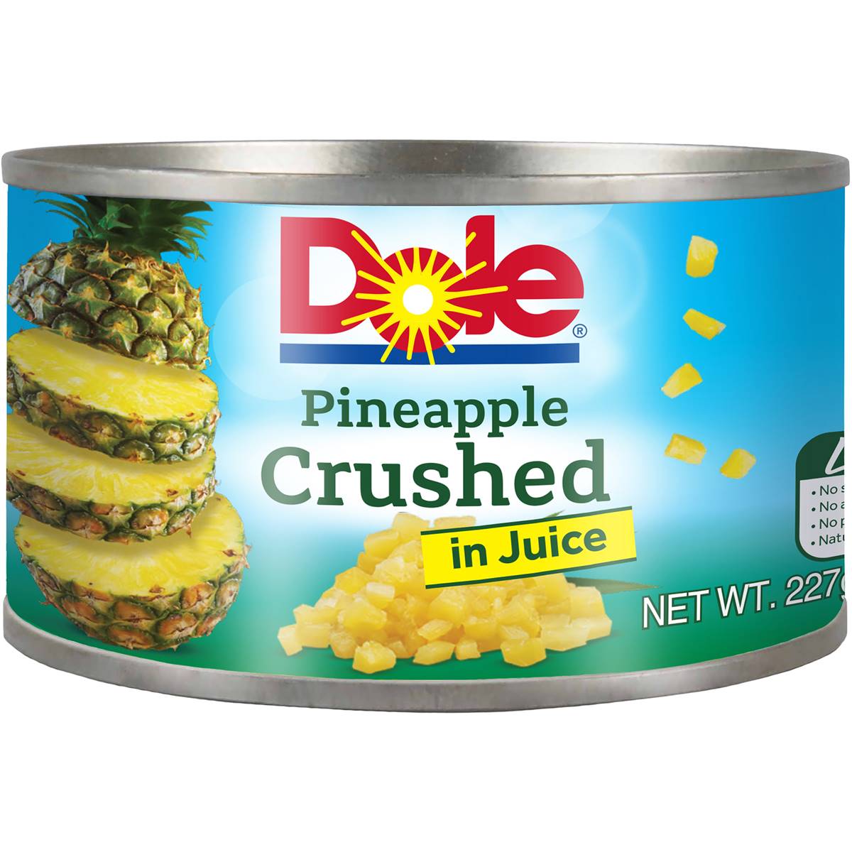 Dole Pineapple Crushed In Juice 227g