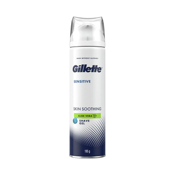 Gillette Shave Gel Sensitive Skin Soothing Aloe Vera 195g