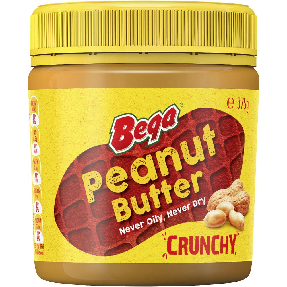 Bega Peanut Butter Crunchy 375g