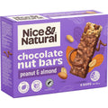 Nice & Natural Nut Bars Peanut & Almond  with milk choc (6pk) 180g