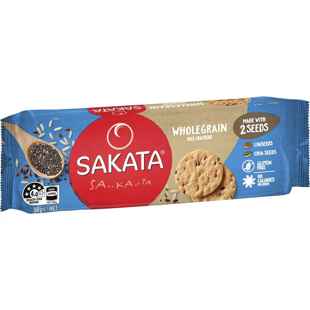 Sakata Rice Crackers Wholegrain 100g***