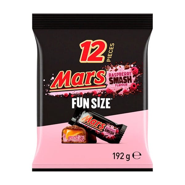 Mars Raspberry Smash Milk Chocolate Snack & Share Bag  192g
