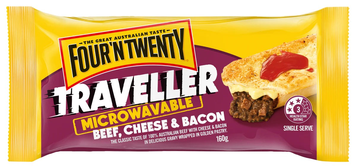 Frozen Four'N Twenty Pie Traveller MW Beef & Cheese 160g