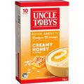 Approaching or Just Over Best Before Date – Uncle Tobys Oats Quick Sachets Creamy Honey 350g