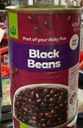 Woolworths Beans Black Beans 420g