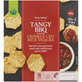 Woolworths Crackers Crinkle Cut Rice Snacks Tangy BBQ 100g