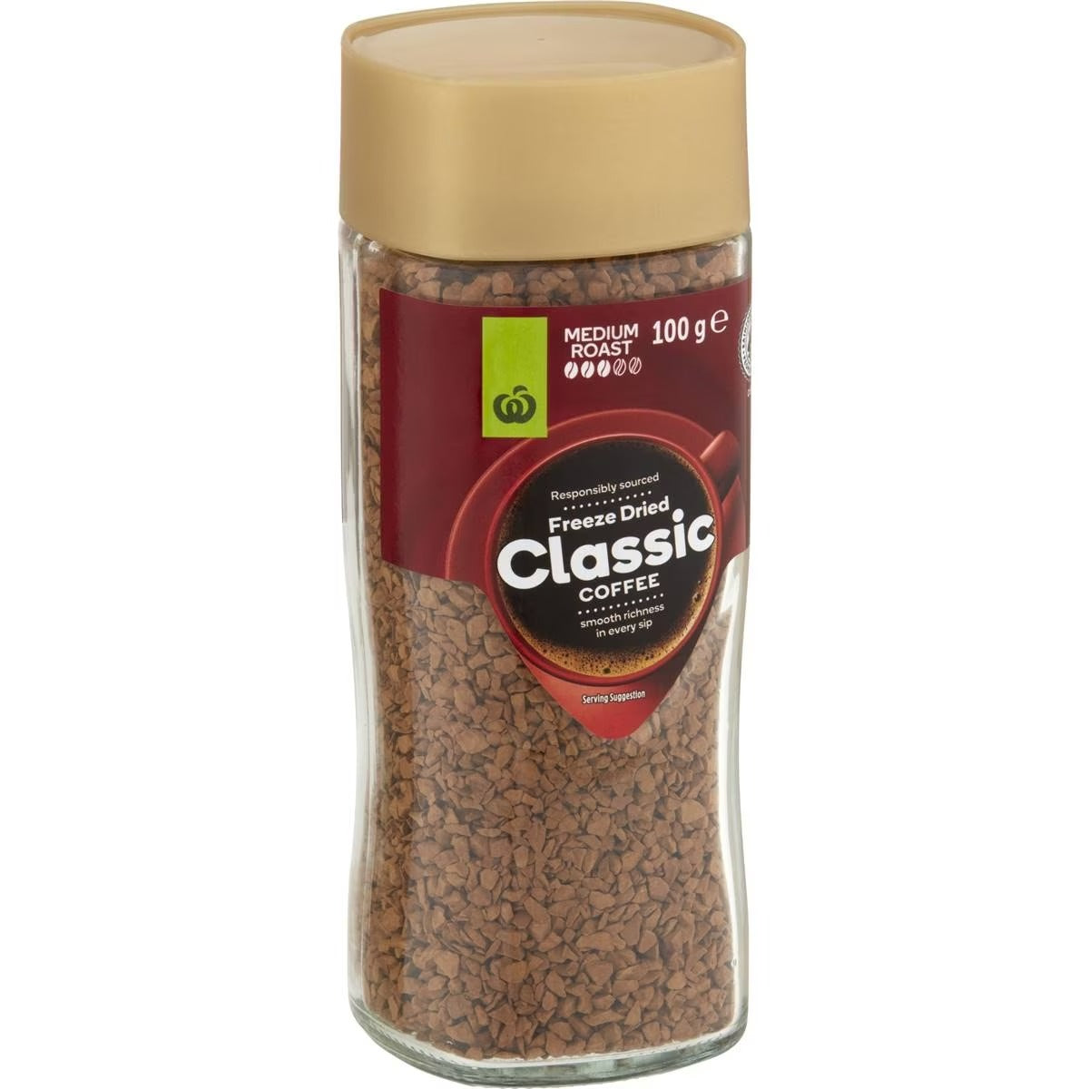 Woolworths Freeze Dried Coffee decaf 100g