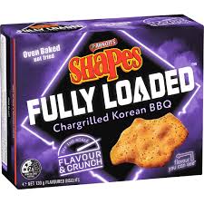 Arnotts Shapes Snacks Fully Loaded Hot Chips 130g