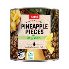 Coles Pineapple Pieces IN Juice  425g