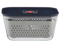 Curtis Stone Glass Container - 2.3L Large glass container with lid, basket and divider