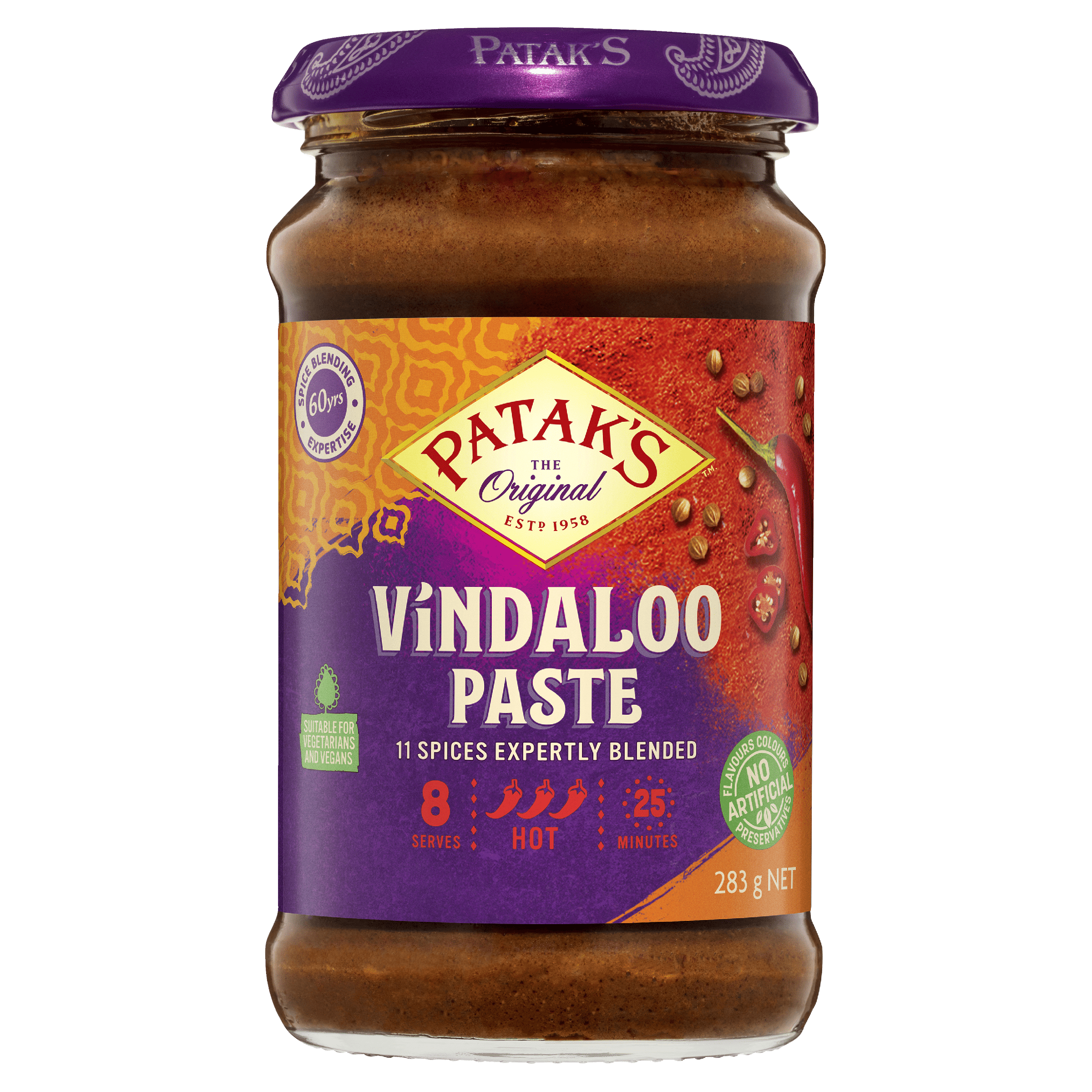 Patak's Paste Curry Vindaloo 283g